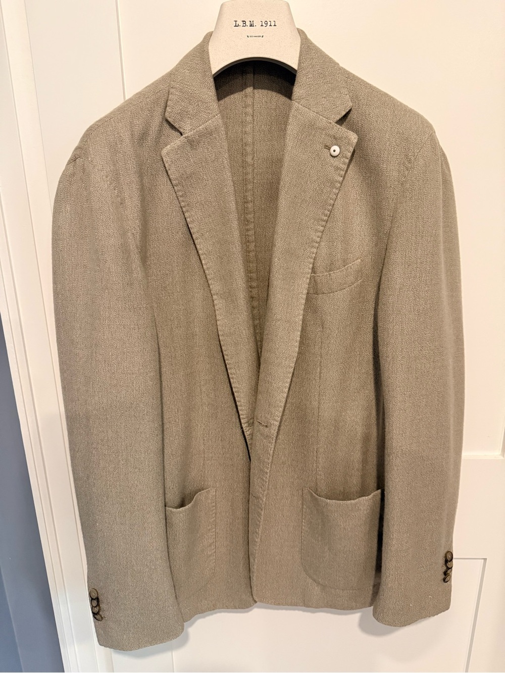 L.B.M. 1911 Men's Light Beige / Sand Unstructured Sport Coat